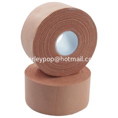China 2.5cmx10m Sports tapes GYM tape fingerstall core plain edge skin hot-melt glue taping banding cotton fabric supplier