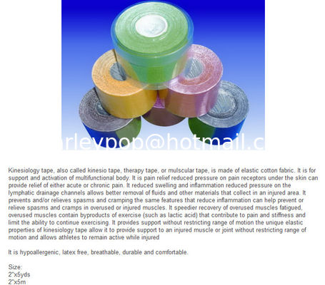 Professional Versatile Kinesiology Tapes For Kinesiology Taping And Banding supplier