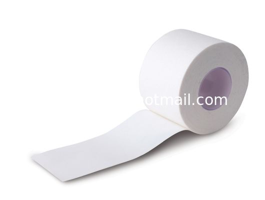 5cmx13m Sports tapes GYM tape plastic pipe cut core plain edge white zinc oxide adhesive taping banding cotton fabric supplier