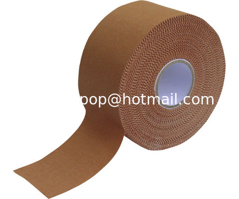 2.5cmx13m Sports tapes GYM tape fingerstall core plain edge skin zinc oxide adhesive taping banding cotton fabric supplier